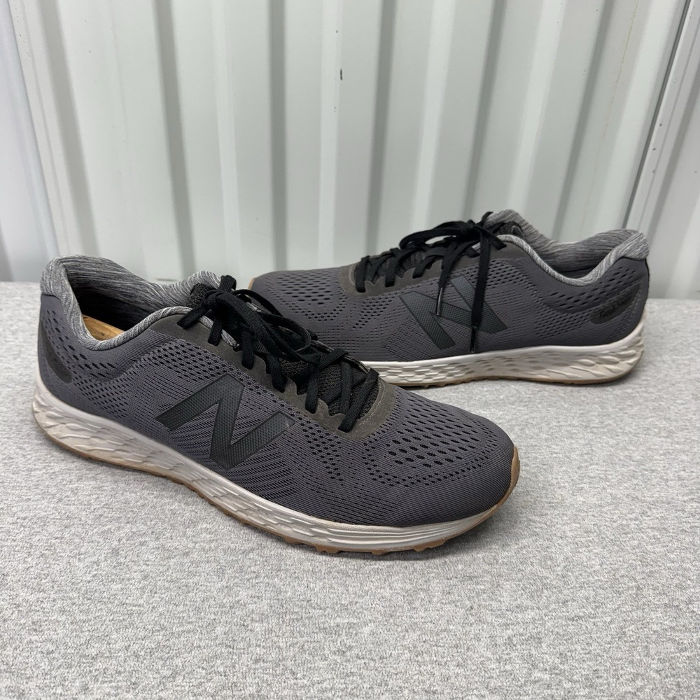 New Balance Shoes Mens 12 Gray Fresh Foam Arishi Magnet Black MARISLB1 Mesh Gym